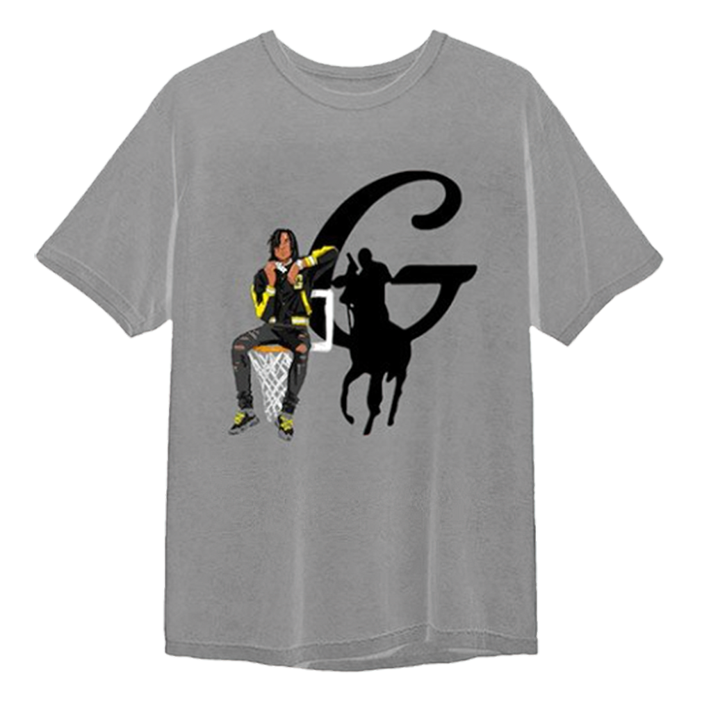 Polo G Grey 'Air Goat' Merch T-Shirt