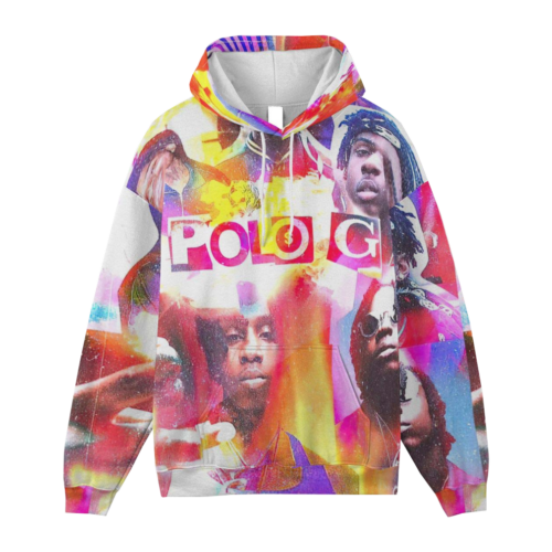 Polo G Rainbow Colors Hoodie